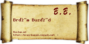 Brém Buzád névjegykártya